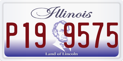 IL license plate P199575