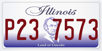 IL license plate P237573