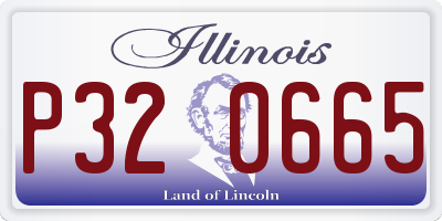 IL license plate P320665