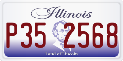 IL license plate P352568