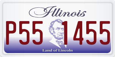 IL license plate P551455