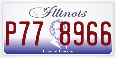 IL license plate P778966