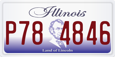 IL license plate P784846