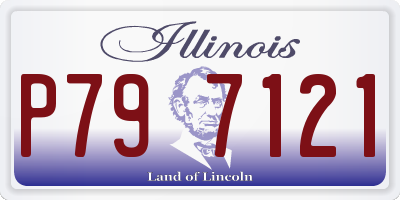 IL license plate P797121