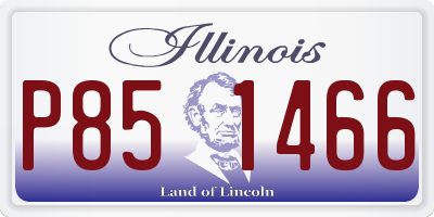 IL license plate P851466