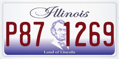 IL license plate P871269