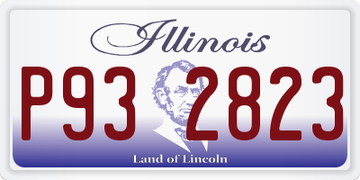 IL license plate P932823