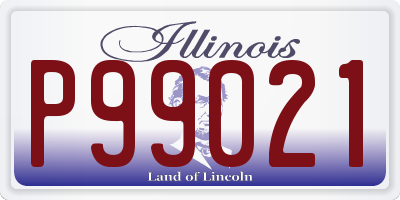 IL license plate P99021