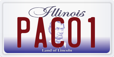 IL license plate PACO1