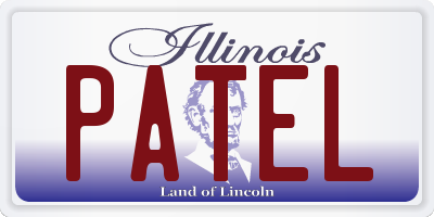 IL license plate PATEL