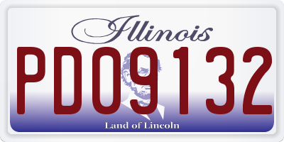 IL license plate PD09132