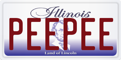 IL license plate PEEPEE