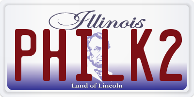 IL license plate PHILK2