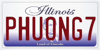 IL license plate PHUONG7