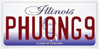 IL license plate PHUONG9