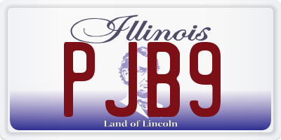 IL license plate PJB9