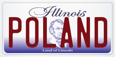 IL license plate POLAND