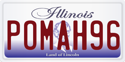 IL license plate POMAH96