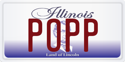 IL license plate POPP