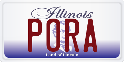 IL license plate PORA