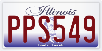 IL license plate PPS549