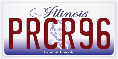 IL license plate PRCR96