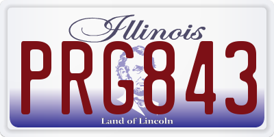 IL license plate PRG843