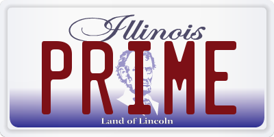 IL license plate PRIME