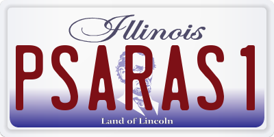 IL license plate PSARAS1