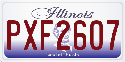 IL license plate PXF2607