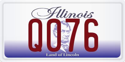 IL license plate Q076