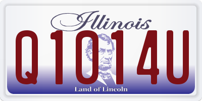 IL license plate Q1014U