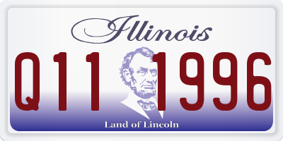 IL license plate Q111996