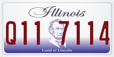 IL license plate Q117114