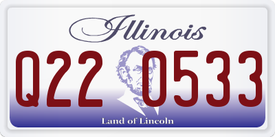 IL license plate Q220533