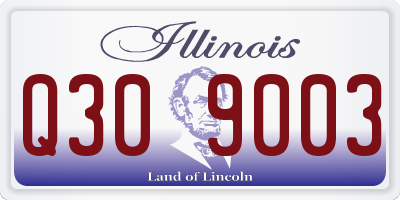 IL license plate Q309003