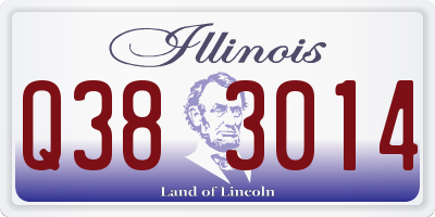 IL license plate Q383014