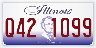 IL license plate Q421099