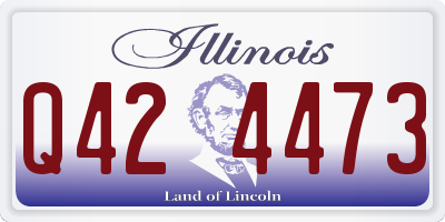 IL license plate Q424473