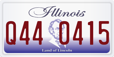 IL license plate Q440415