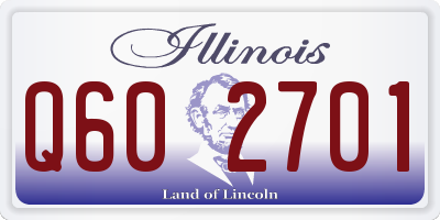 IL license plate Q602701