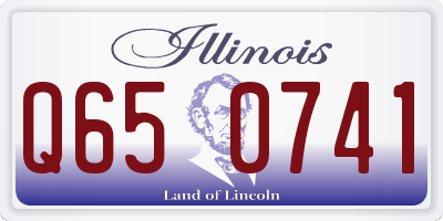 IL license plate Q650741