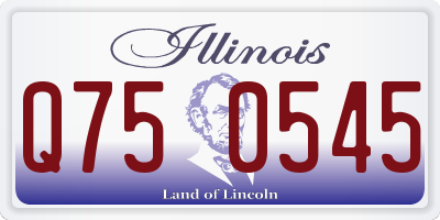 IL license plate Q750545