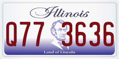 IL license plate Q773636