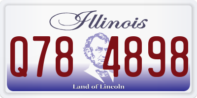 IL license plate Q784898