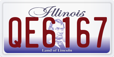 IL license plate QE6167