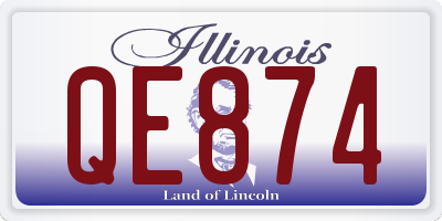 IL license plate QE874