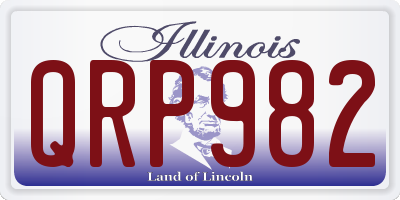 IL license plate QRP982