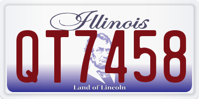 IL license plate QT7458