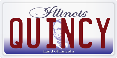 IL license plate QUINCY